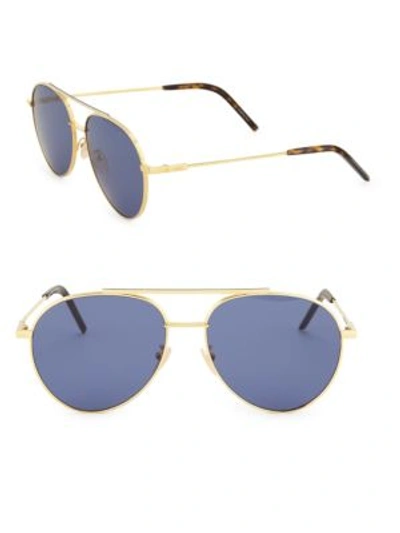 Fendi 52mm Round Metal Sunglasses In Rose Gold