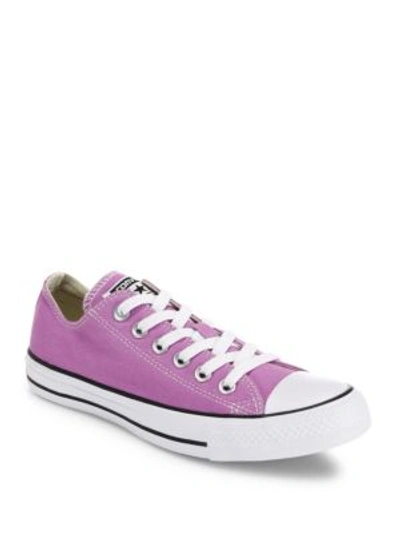 Shop Converse Unisex Chuck Taylor All-star Canvas Low-top Sneakers In Fuschia Glow