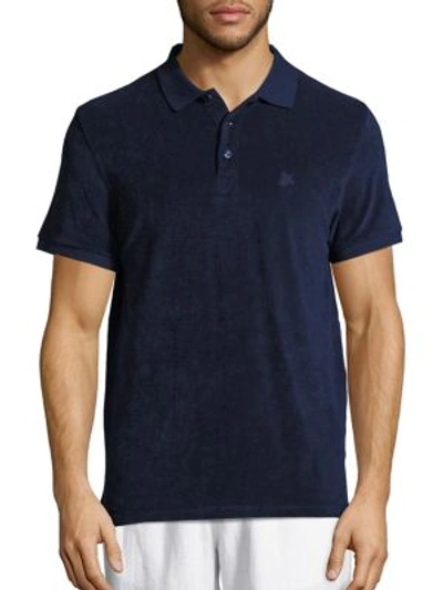 Shop Vilebrequin Terry Polo In Navy