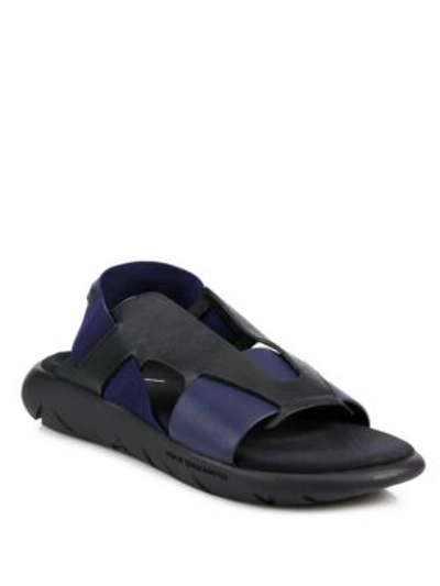 Y-3 Black & Blue Qasa Elle Sandals In Multi