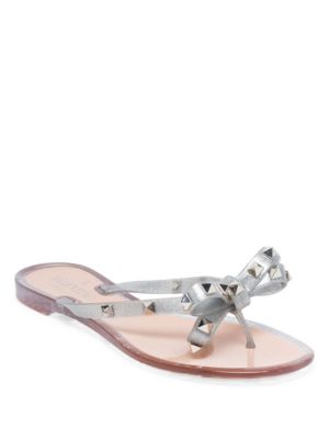 valentino silver sandals