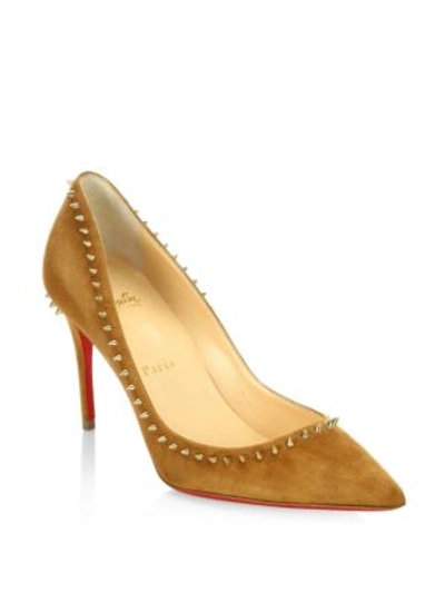 Christian louboutin anjalina suede pumps cheap