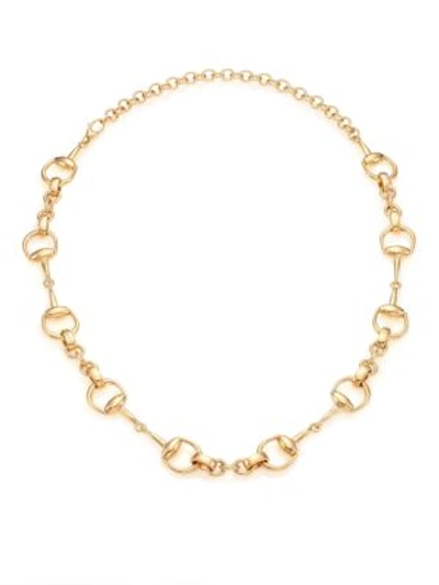Gucci Horsebit 18k Yellow Gold Link Necklace