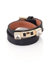 PROENZA SCHOULER PS11 Linosa Leather Double-Wrap Bracelet