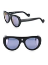 MONCLER 51MM Mirrored Shield Sunglasses