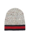 GUCCI Wool, Alpaca & Silk Blend Cable Knit Hat