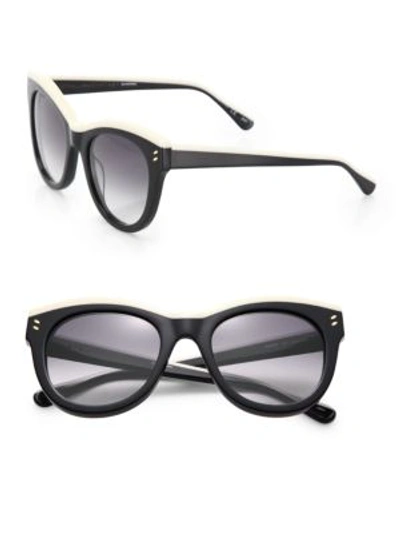 Stella Mccartney Double Pins 51mm Cat's-eye Sunglasses In Black