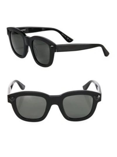 Saint Laurent Sl 100 Lolita Heart 48mm Square Sunglasses In Black