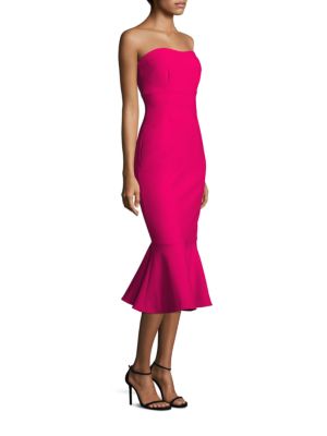 cinq a sept strapless dress