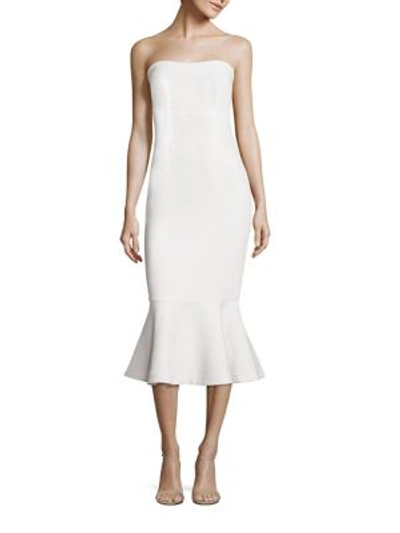 Cinq À Sept Luna Strapless Dress In Ivory