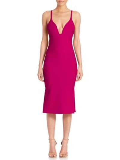 Cinq À Sept Ara Bodycon Dress In Orchid Pink