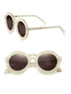 KAREN WALKER Joyous Plastic Round Sunglasses/Gold Mirror