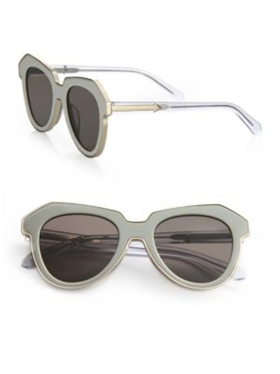 Karen Walker One Astronaut 51mm Cat Eye Sunglasses In Solid Grey