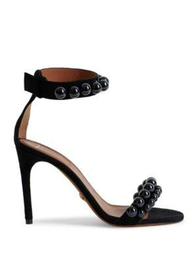 Shop Givenchy Classic Line Leather Cocktail Sandals In Yellow