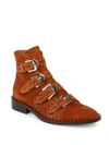 GIVENCHY Elegant Studded Suede Booties