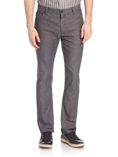 John Varvatos Woodward-fit Jeans In Grey