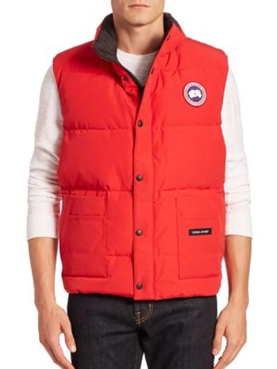 Canada Goose Freestyle 绦纶混纺背心 In Red