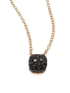 POMELLATO Nudo Black Diamond & 18K Rose Gold Pendant Necklace