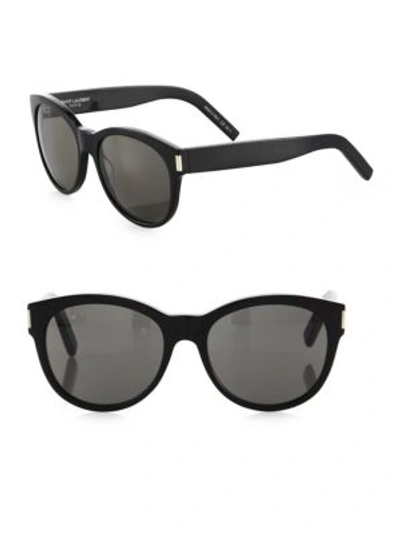 Saint Laurent 54mm Cat's-eye Sunglasses In Black