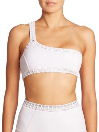 Kiini Yaz One-shoulder Bikini Top In White