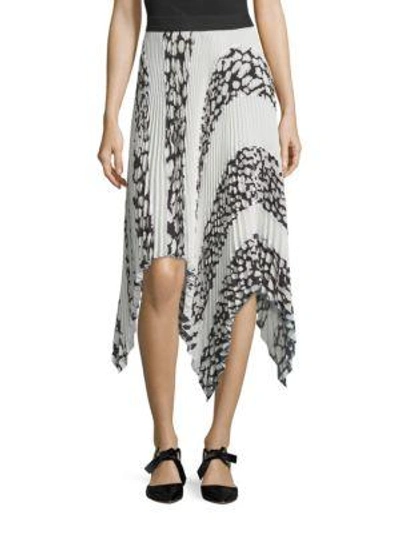 Shop Proenza Schouler Asymmetrical Pleated Skirt In White