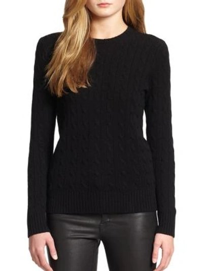 Shop Polo Ralph Lauren Cashmere Crewneck Sweater In Polo Black