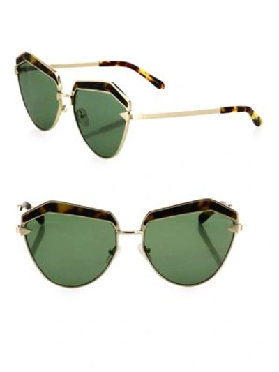 Karen Walker Jacinto 61mm Cat Eye Sunglasses In Green