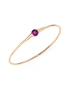 Pomellato M'ama Non M'ama Amethyst & 18k Rose Gold Bangle