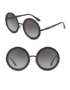 DOLCE & GABBANA 51MM Crystal-Trim Round Sunglasses