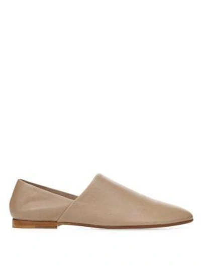 Shop Vince Maude Leather Flats In Gull