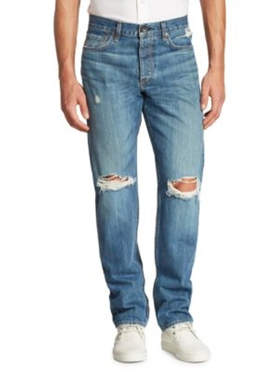 Rag & Bone Slim Distressed Jeans In Saranac