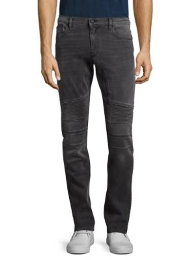 Belstaff 17cm Eastham Slim Biker Denim Jeans, Charcoal In Dark Grey |  ModeSens