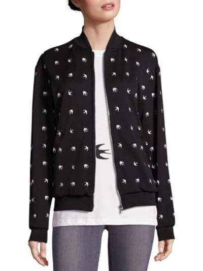 Shop Mcq By Alexander Mcqueen Casual Bomber Jacket In Black