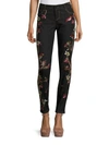 ALICE AND OLIVIA Jane Embroidered Skinny Jeans