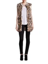 ADRIENNE LANDAU Leopard-Print Rabbit Fur Vest