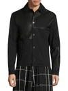 MCQ BY ALEXANDER MCQUEEN Leather-Blend Button-Front Jacket