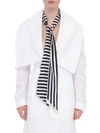 BURBERRY Striped Silk Skinny Scarf