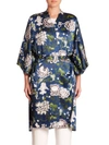  Floral Silk Kimono Jacket