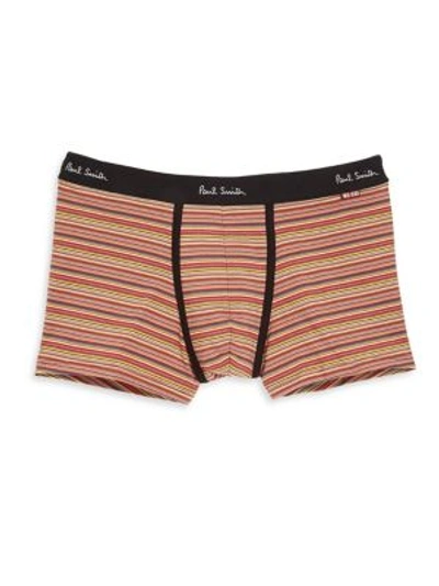Shop Paul Smith Striped Boxer Briefs In Red