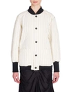 MARNI Pinstripe Quilted Bomber Jacket