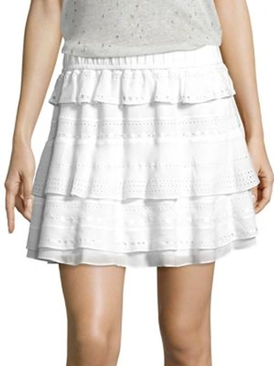 Shop Iro Jocie Layer Skirt In White