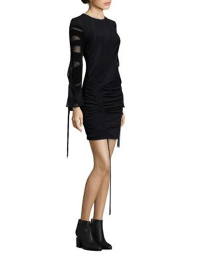 Shop Iro Liya Burnout Dress In Black