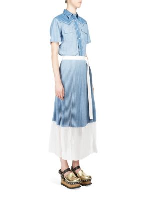 sacai denim dress