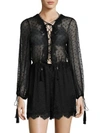 ZIMMERMANN Oleander Silk Lattice Romper