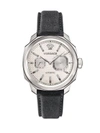 VERSACE Dylos Automatic Limited Edition Stainless Steel &   Leather Strap Watch