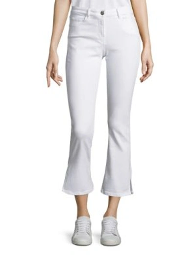 3x1 W2 Split Bell Crop Mid-rise Straight-leg Jeans In Aspro