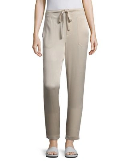 Shop Vince Patch Pockets Track Trousers In Stucco