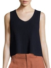VINCE Solid Ribbed Tank