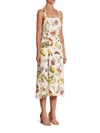ADAM LIPPES Floral-Print A-Line Dress