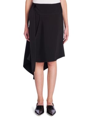 Marni Asymmetric Wrap Skirt In Black | ModeSens